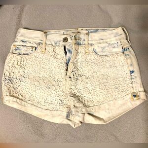 Abercrombie Floral Jean Shorts